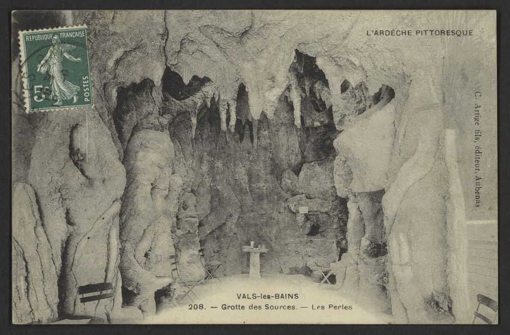 Vals-les-Bains - Grotte des Sources. - Les Perles