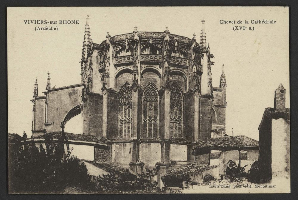 Viviers-sur-Rhône (Ardèche). Chevet de la Cathédrale (XVIe s.)