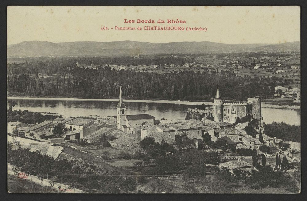 Les Bords du Rhône - Panorama de Chateaubourg (Ardèche)