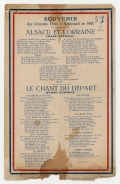 Souvenirs  des grandes fêtes à Schlestadt en 1918