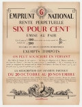 Emprunt national rente perpétuelle six pour cent