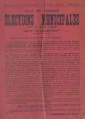 Ville de Rousset. Elections municipales du 5 mai 1929 : liste prolétarienne