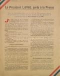 Le Président Laval parle à la presse
