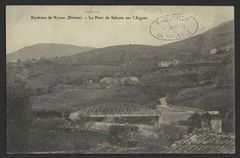 Environs de Nyons (Drôme), - Le Pont de Sahune sur l'Aigues