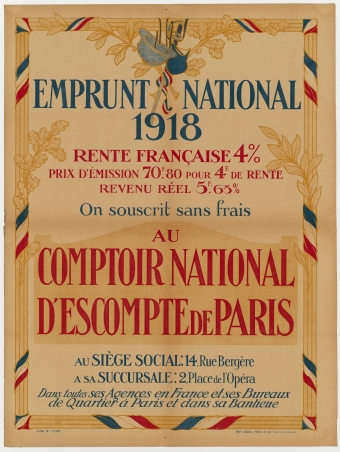 Comptoir national d'escompte de paris, emprunt national