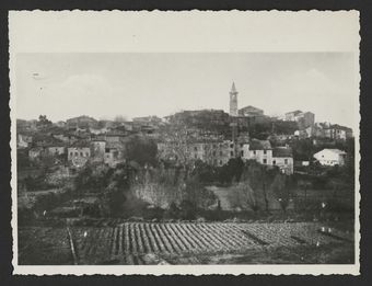 Vue générale du village du côté est