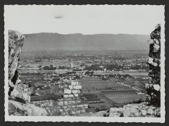 Valence vue des ruines de Crussol