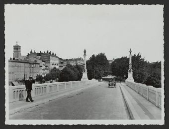 Le pont sur le Rhône, en regardant Valence