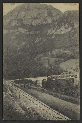 Environs de Saint-Jean-en-Royans (Drôme). - Viaduc du Cholet