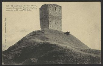 Albon (Drôme). - La Tour d'Albon, ancienne Forteresse des Rois Carlovingiens, construite au Vie ou au VIIe siècles.