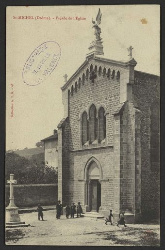 St-Michel (Drôme) - Façade de l'Eglise