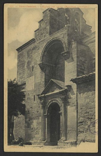 Saint-Restitut. - L'Eglise (XIIe siècle) (Monument historique)