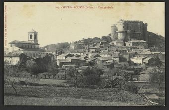 Suze-la-Rousse (Drôme). - Vue générale