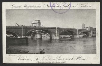 Valence - Le nouveau Pont sur le Rhône - Inauguration 13 Août 1905