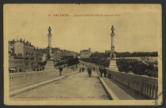 Valence - Avenue Gambetta Vue du nouveau Pont