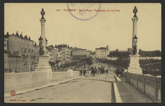 Valence - Sur le Pont - Panorama sur la ville