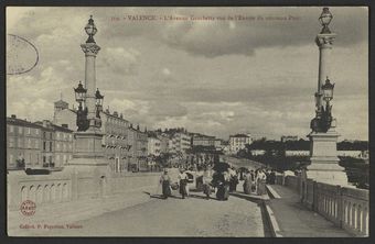 Valence - L'Avenue Gambetta Vue de l'Entrée du nouveau Pont