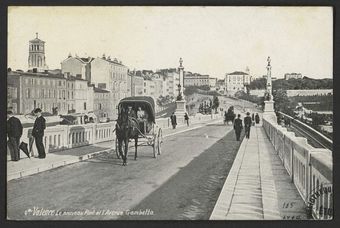 Valence - Le nouveau Pont et l'Avenue Gambetta