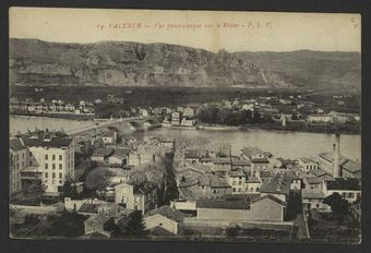 Valence - Vue panoramique sur le Rhône