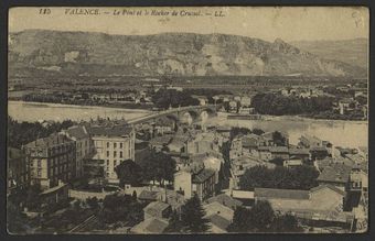 Valence  - Le Pont et le Rocher de Crussol