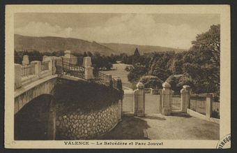 Valence - Le Belvédère et Parc Jouvet