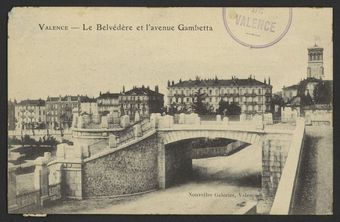 Valence - Le Belvédère et l'Avenue Gambetta