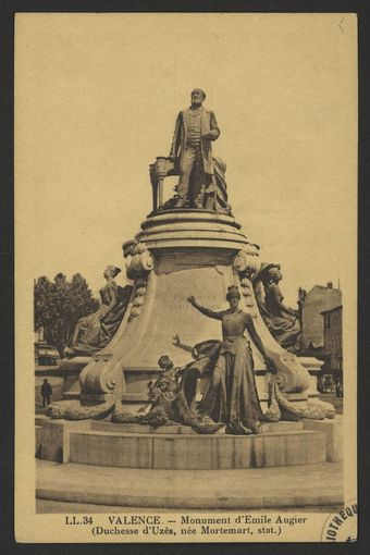 Valence - Monument Émile Augier (Duchesse d'Uzès, née Mortemart, stat.)