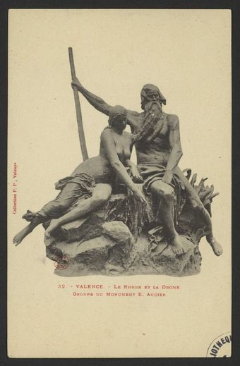 Valence - Le Rhône et la Drôme - Groupe du Monument E. Augier