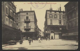 Valence - Place Porte-Neuve et Rue Émile Augier