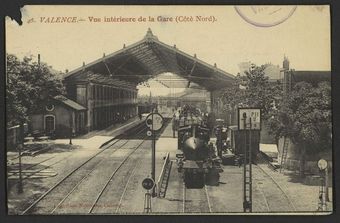 Valence - Vue Intérieure de la Gare (Côté Nord)