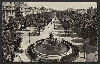 Valence - Boulevard Bancel et Fontaine Monumentale