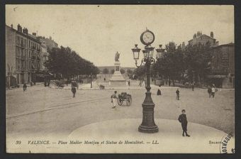 Valence - Place Madier Montjau et Statue de Montalivet