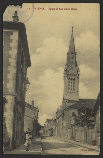 Valence - Eglise et Rue Notre-Dame