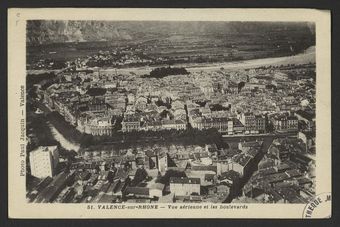 Valence-sur-Rhône - Vue aérienne et les Boulevards