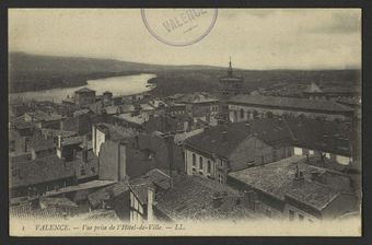 Valence - Vue prise de l'Hôtel de ville