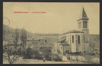 Beauregard (Drôme) - Le torrent et l'Eglise