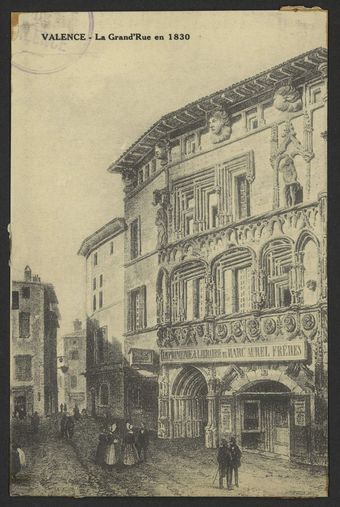 Valence - La Grand'Rue en 1830