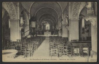 St-Rambert-d'Albon (Drôme) - Intérieur de l'Eglise