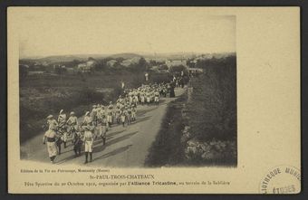 St-Paul-Trois-Châteaux - Fête sportive du 20 Octobre 1912, organisée par l'Alliance Tricastine, au terrain de la sablière