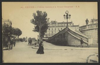 Valence - L'Avenue Gambetta et la Terrasse Championnet