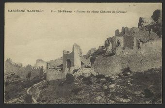 St-Peray - Ruines du vieux Château de Crussol