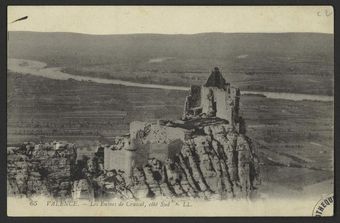 Valence - Les Ruines de Crussol, côté Sud