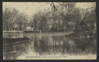 Montélimar - Pièce d'eau du jardin public