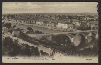 Romans - Vue générale et le Nouveau Pont