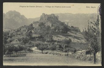 Piégros-la-Clastre (Drôme) - Village de Piégros (coté nord)