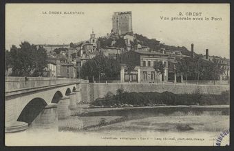 Crest - Vue générale avec le Pont