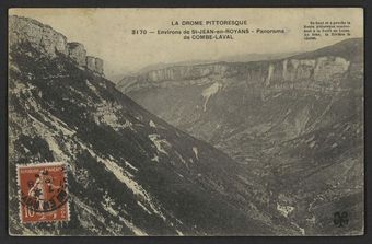 Environs de St-Jean-en-Royans - Panorama de Combe-Laval.