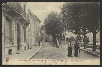 Bourg-Les-Valence . - Le Quai à l'entrée de la rue Pompéry