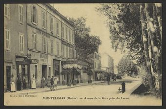 Montélimar (Drôme) - Avenue de la Gare prise du levant