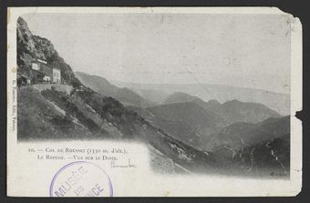 Col de Rousset (1330 m. d'alt.). Le Refuge. - Vue sur le Diois